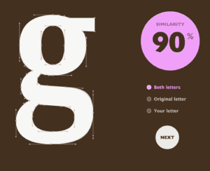 90% similarity score for The Shape Type Game